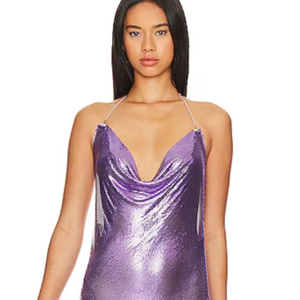 8 Other Reasons Chain Dress in Purple NWOT Size ONE SIZE